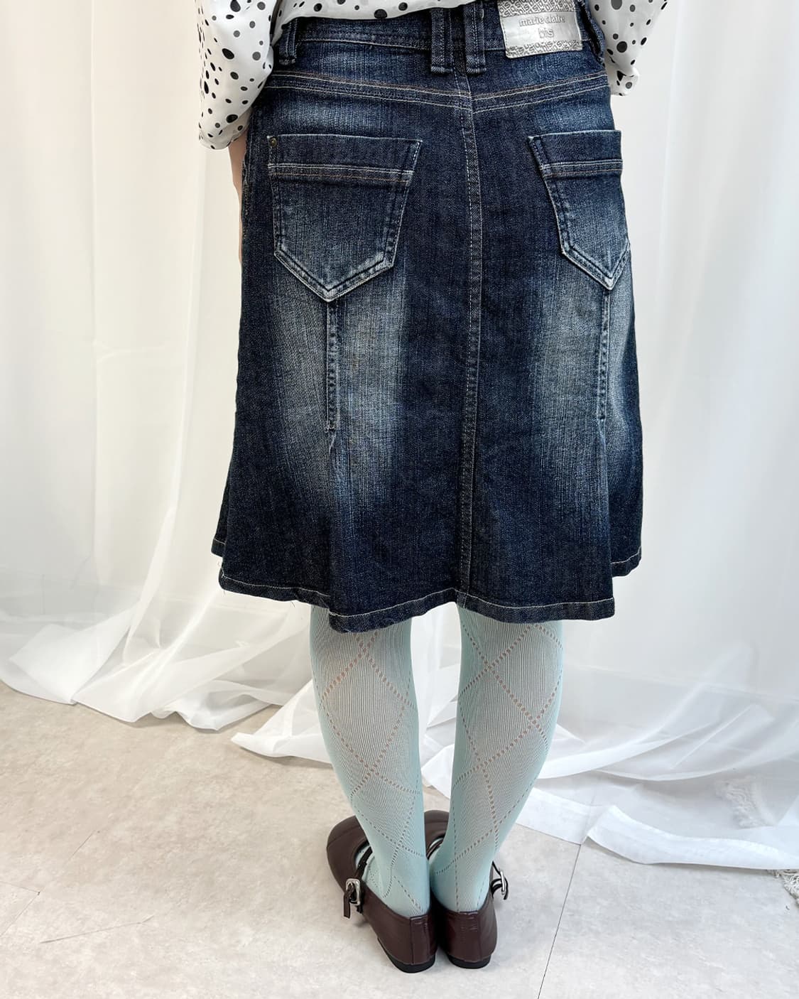 marie claire bis mid-dart denim skirt 상품이미지9