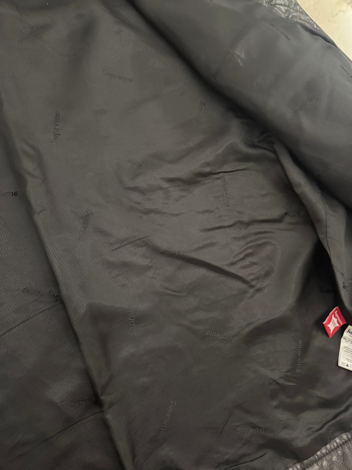 슈프림 레더 트러커 자켓 XL 상품이미지5