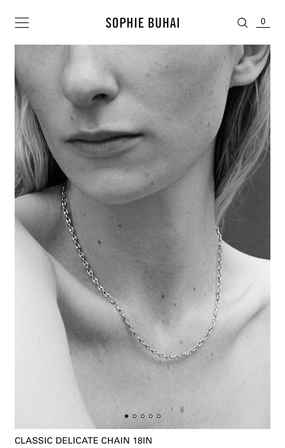 소피부하이 26ss 델리케이트 체인 목걸이/실버 상품이미지4
