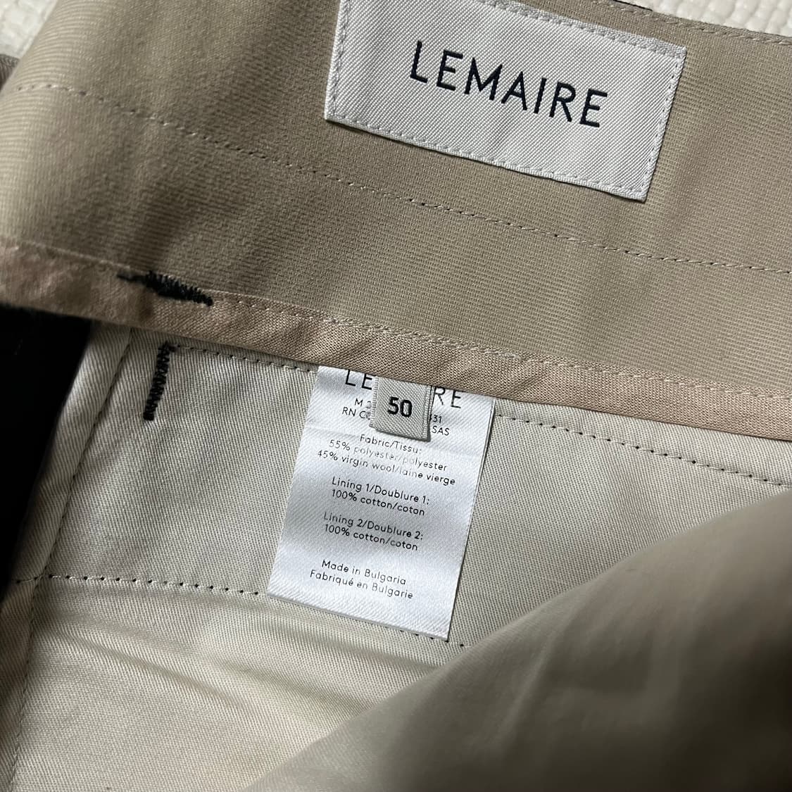 [50] 르메르 스트레이트 레그 팬츠 캐비어 상품이미지4