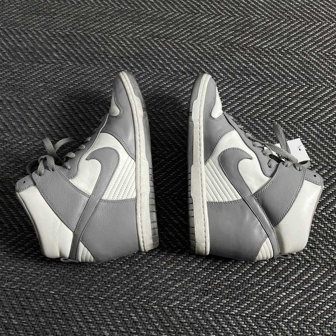 나이키 덩크 하이 레트로 화이트 플래티넘 스니커즈 o 3846 상품이미지5