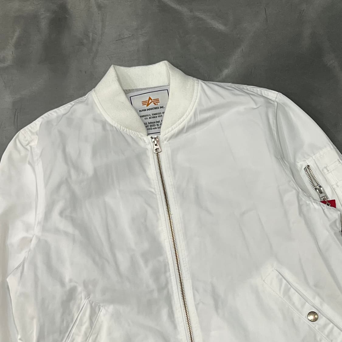  알파인더스트리 화이트 ma-1 y14959 상품이미지3
