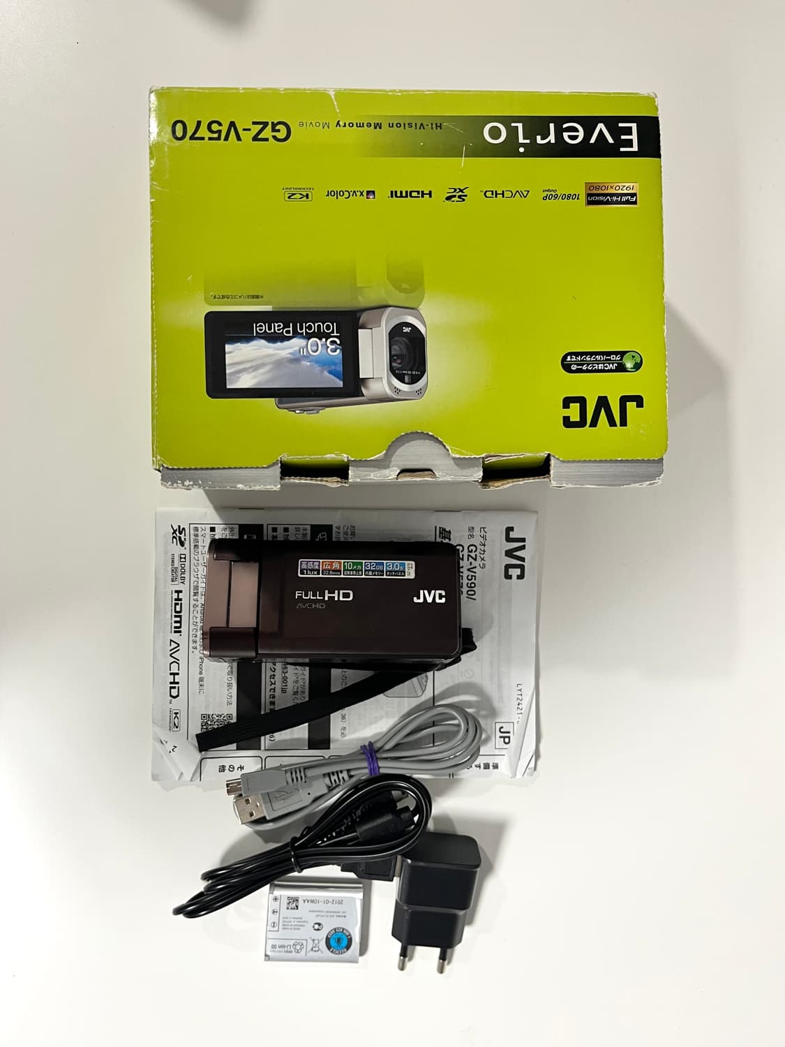 ✔️풀박구성 / 고급라인/ jvc gz v570 빈티지 캠코더 상품이미지2