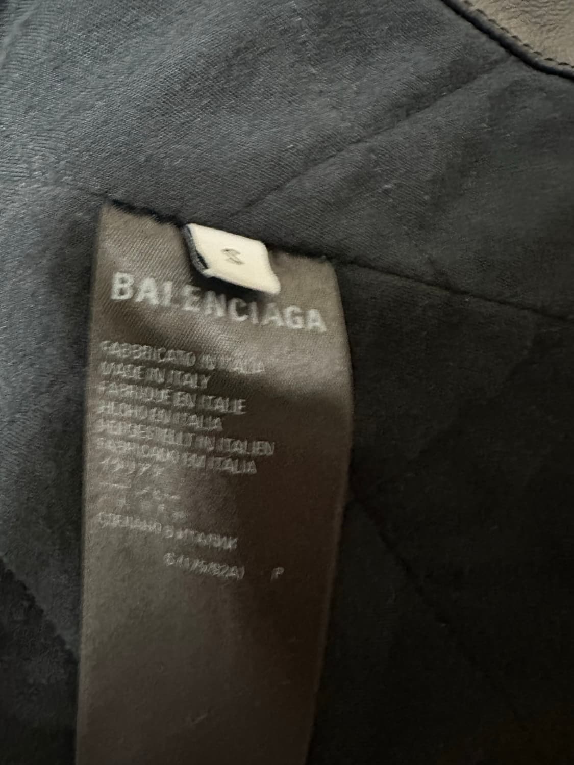 발렌시아가 college 1917 레더 자켓 S 상품이미지6