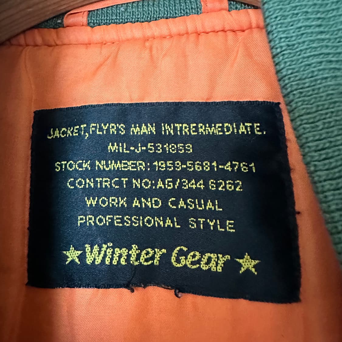 XL 빈티지 ma1 항공점퍼 상품이미지3