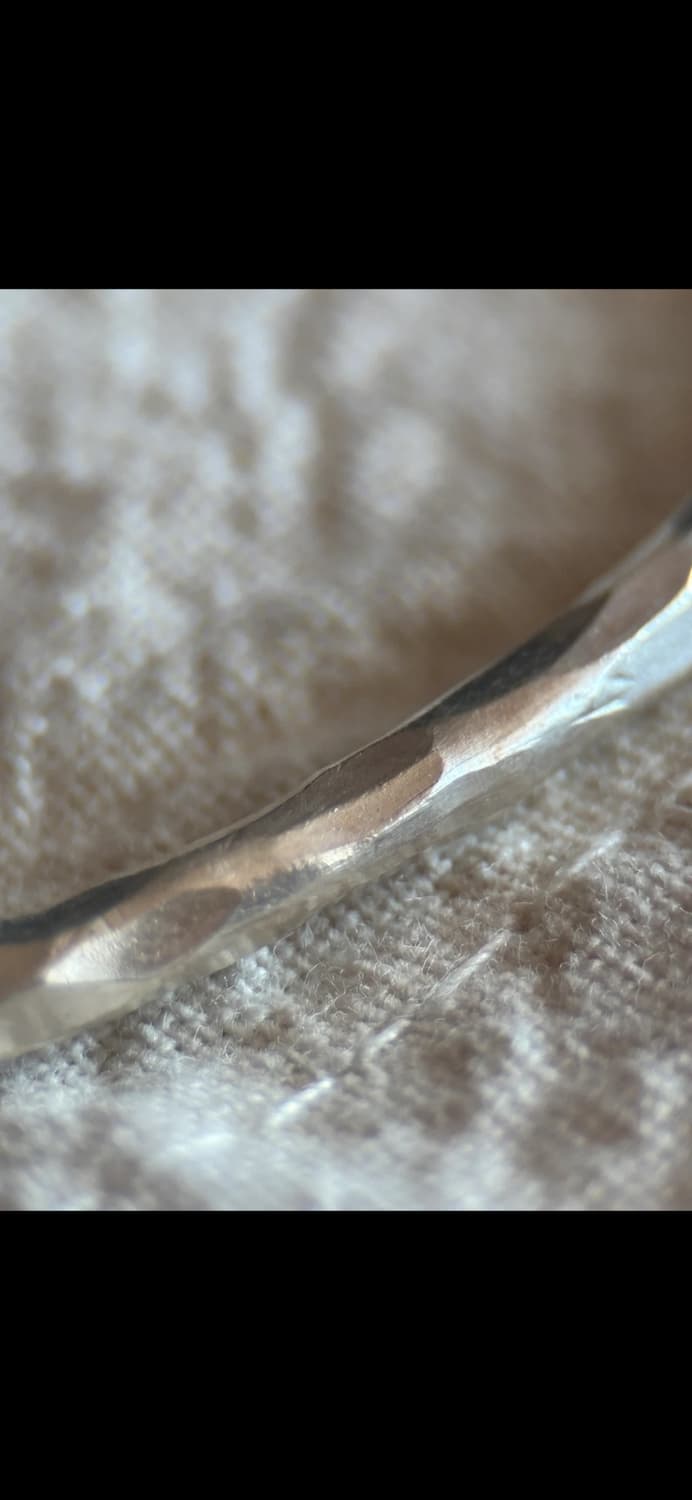 실버 핸드메이드 뱅글 팔찌 상품이미지4