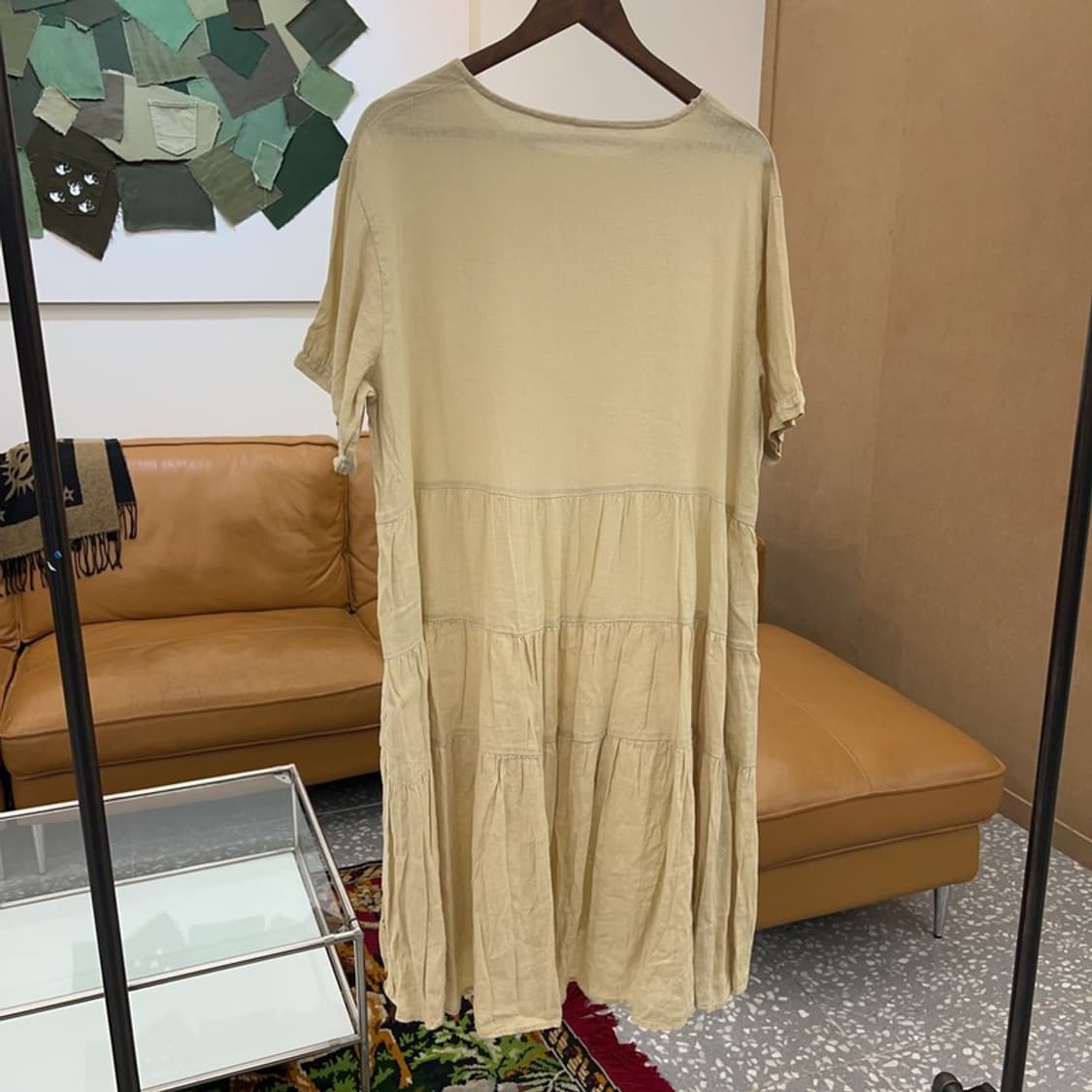 빈티지 모리걸 반팔 오버핏 원피스 C04405  상품이미지2