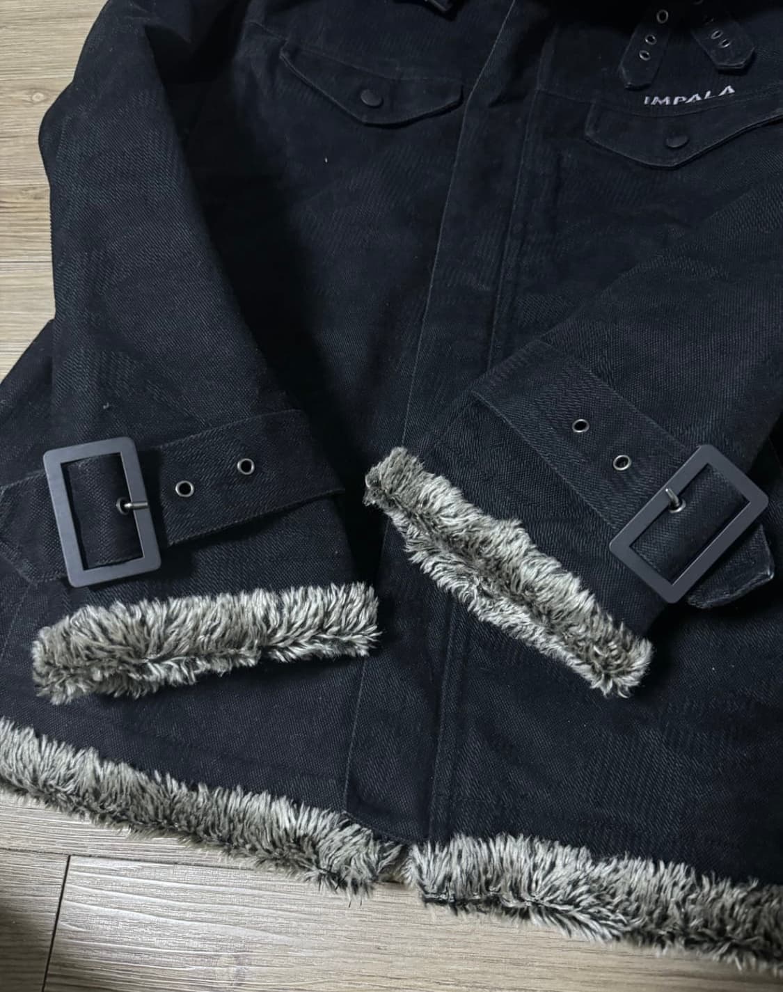 Impala 퍼 트리밍 워크 자켓 y2k vkei 상품이미지6