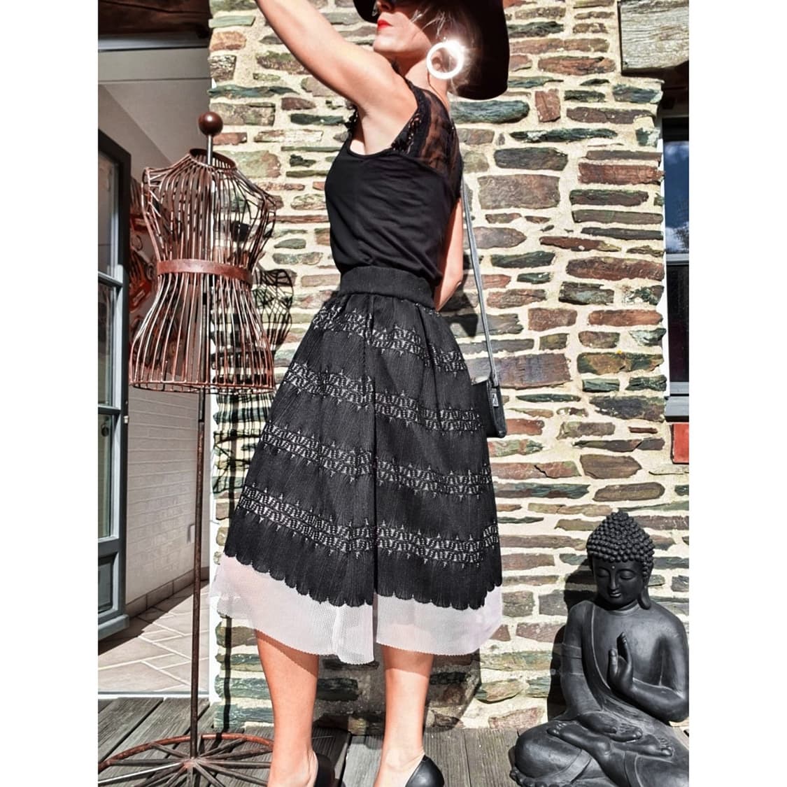 마쥬 maje 펀칭 튤 스커트 [새상품] 상품이미지2