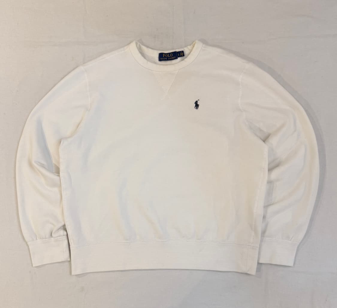 폴로 랄프로렌 맨투맨 스웻셔츠 화이트 상품이미지1