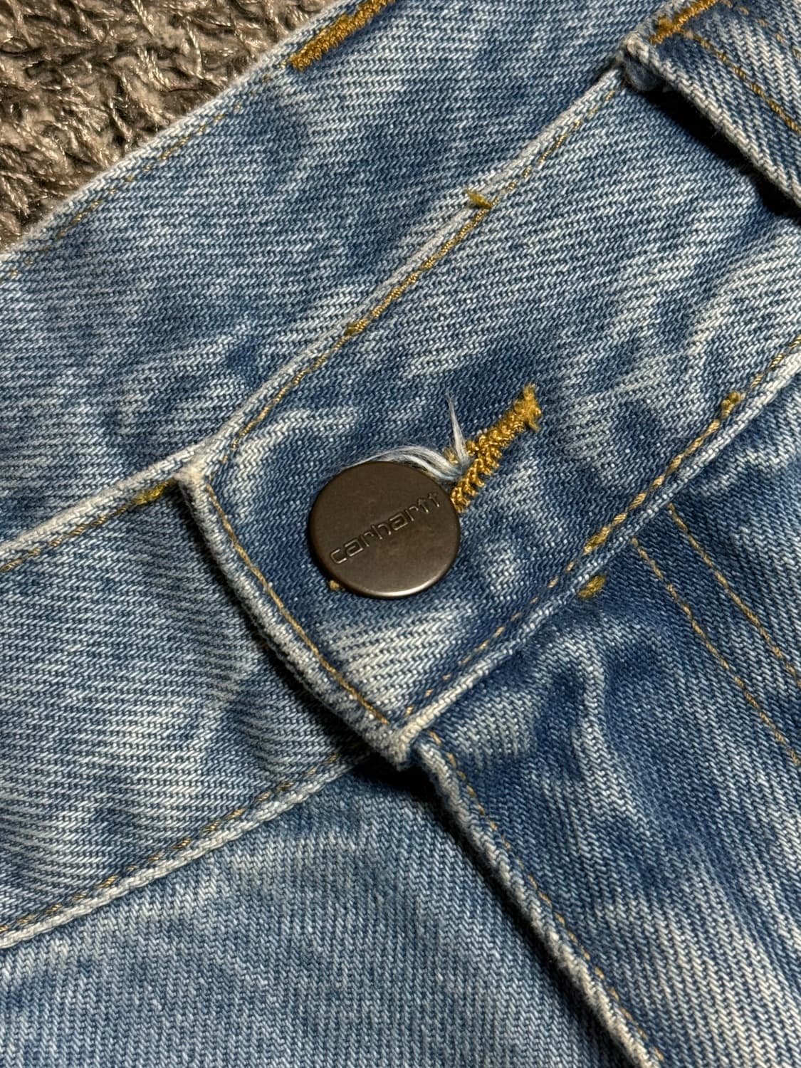 칼하트 윕 브랜든 팬츠 블루 스톤 블리치드 상품이미지4