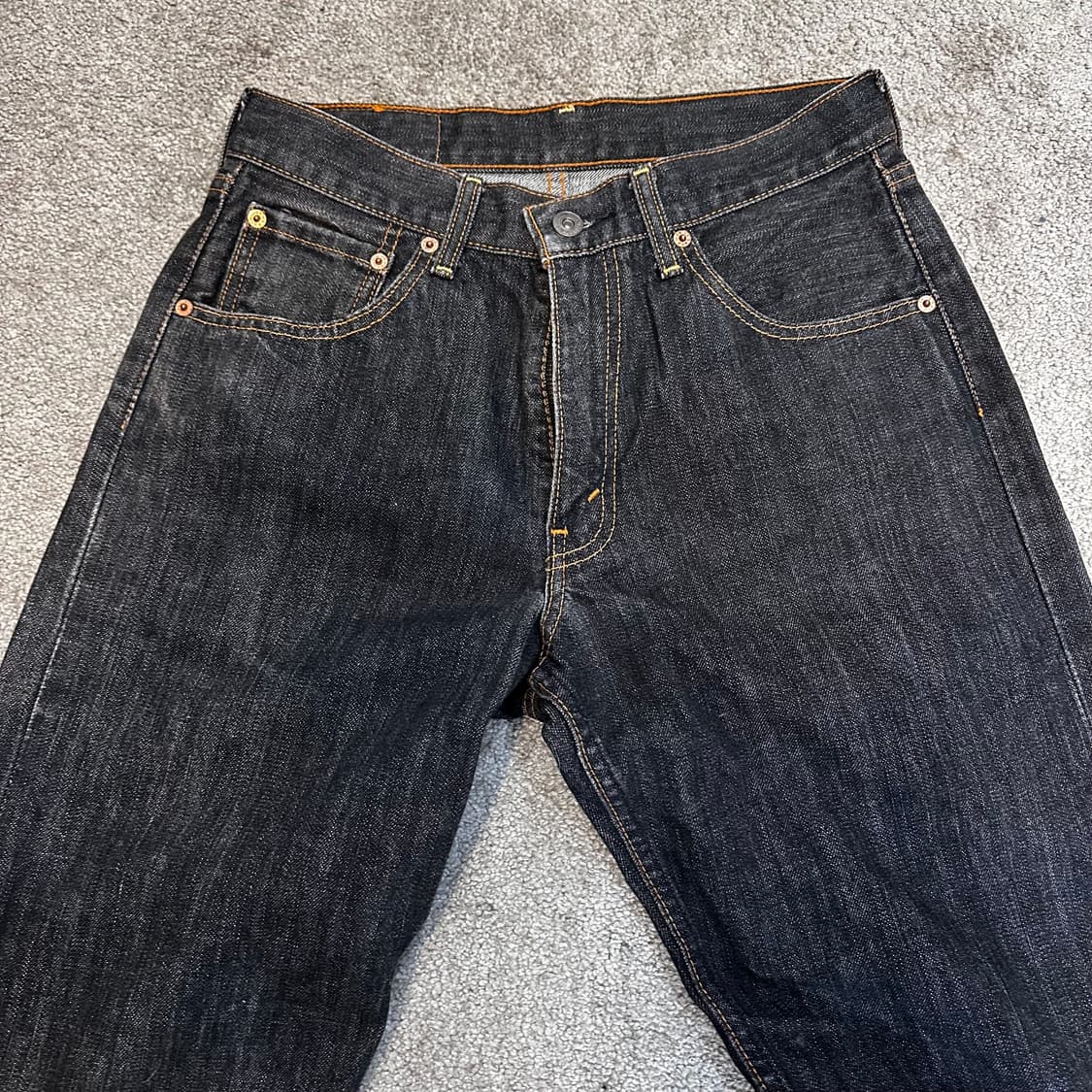 리바이스503 JPN 흑청 데님 팬츠(30) 상품이미지4