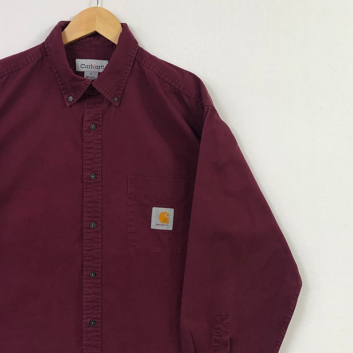 XL 칼하트 버건디 워크 셔츠 상품이미지1