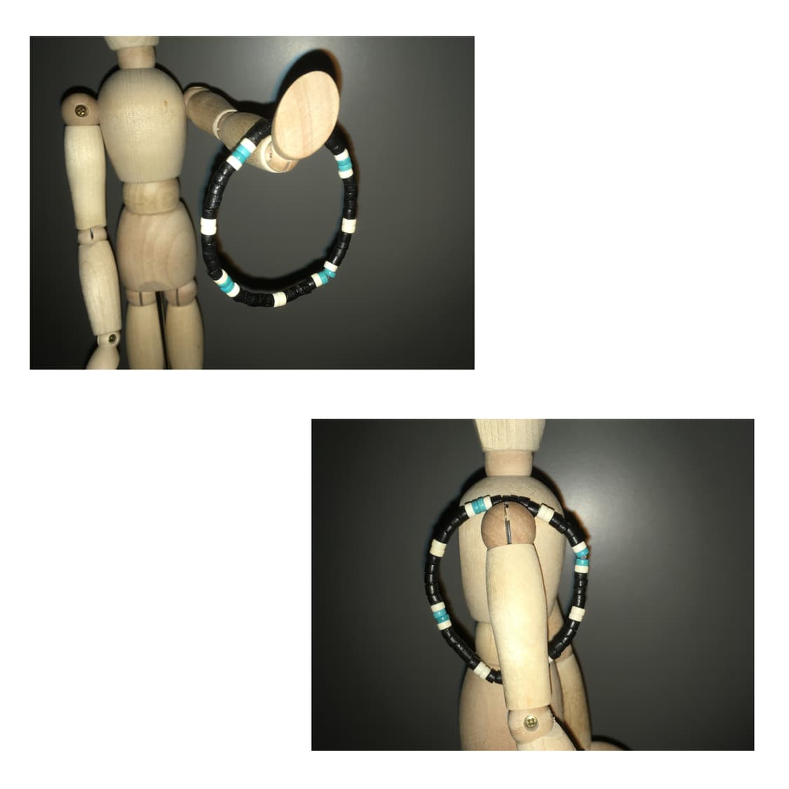 [악] 보헤미안 블랙 비즈팔찌 상품이미지2