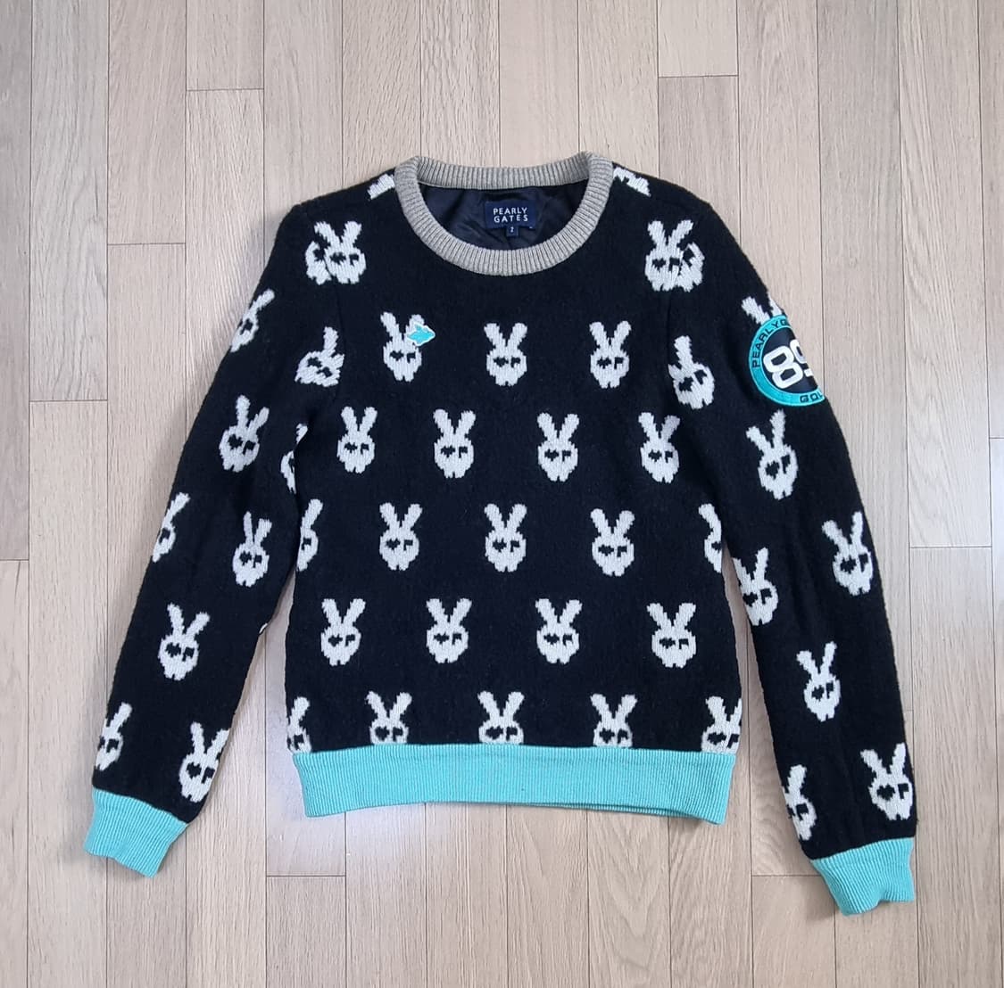 파리게이츠 골프 방풍 울91% 바니 니트 2size M _ 여성 상품이미지1