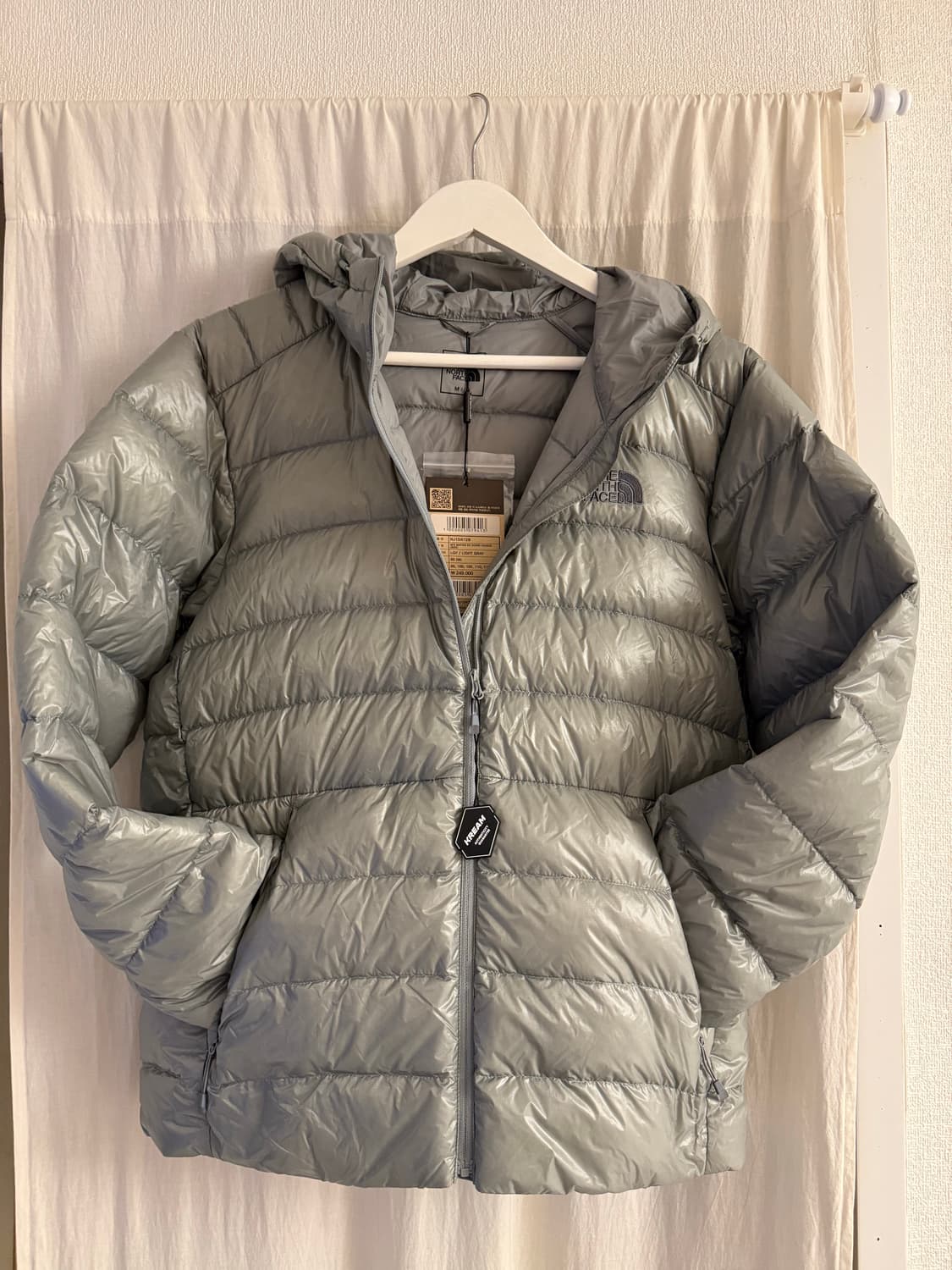 노스페이스 마티에 라이트그레이 새상품 상품이미지2