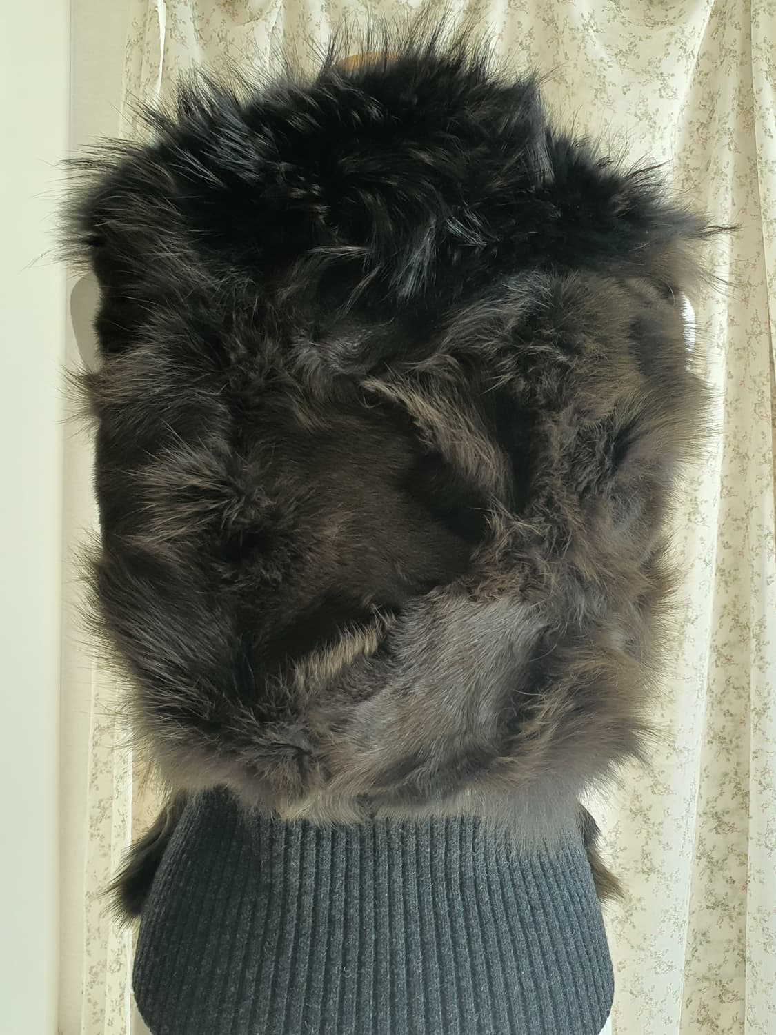 [갸루] 폭스퍼 브라운 퍼 베스트 여우털 조끼 상품이미지4