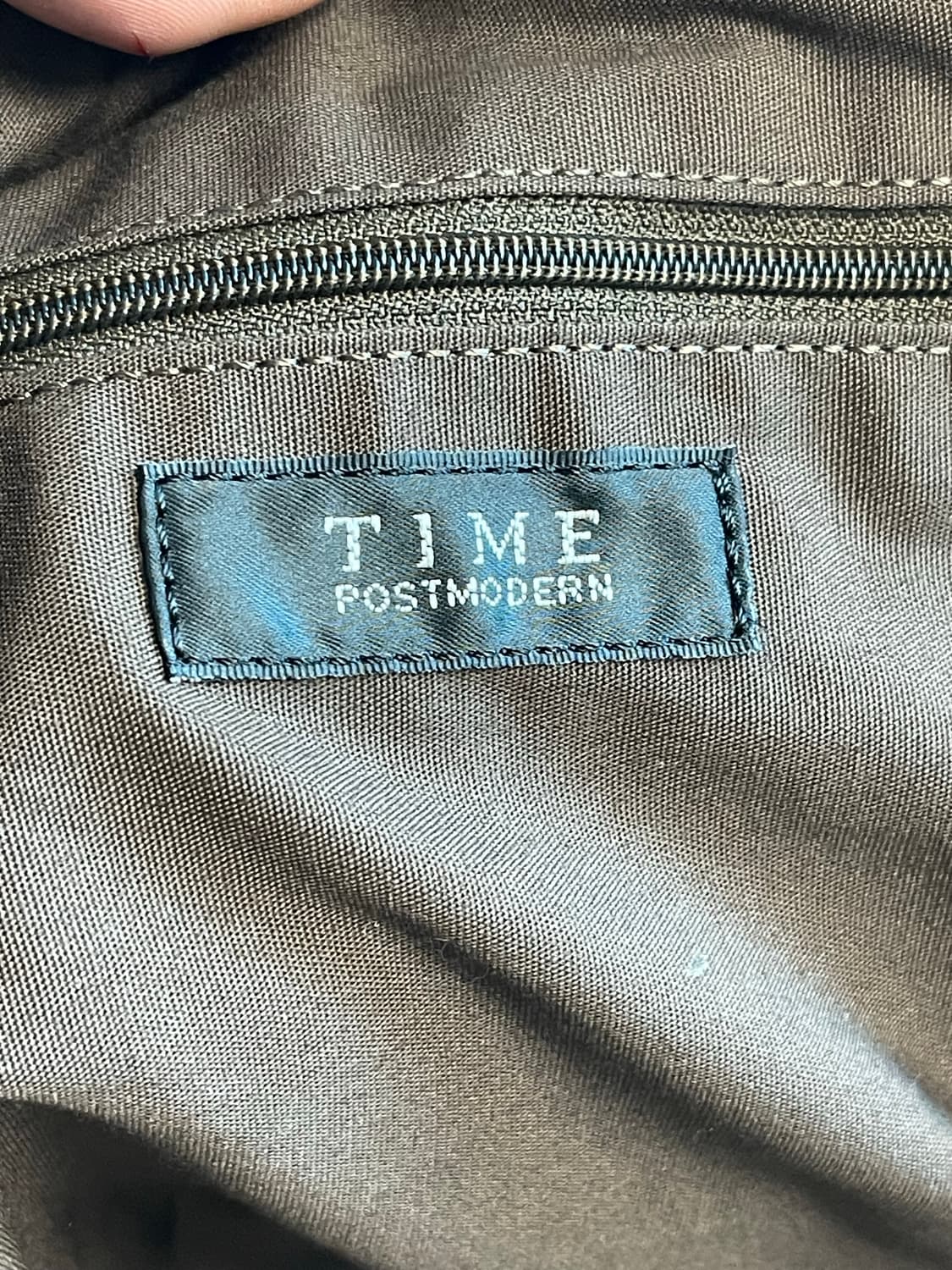 타임(TIME)소가죽 레더 보스턴백 브라운 상품이미지5