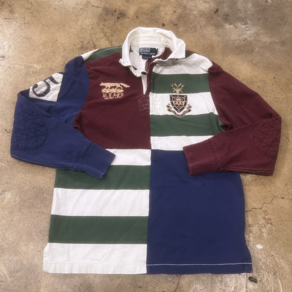 폴로 랄프로렌 카라 배색 긴팔티  상품이미지2