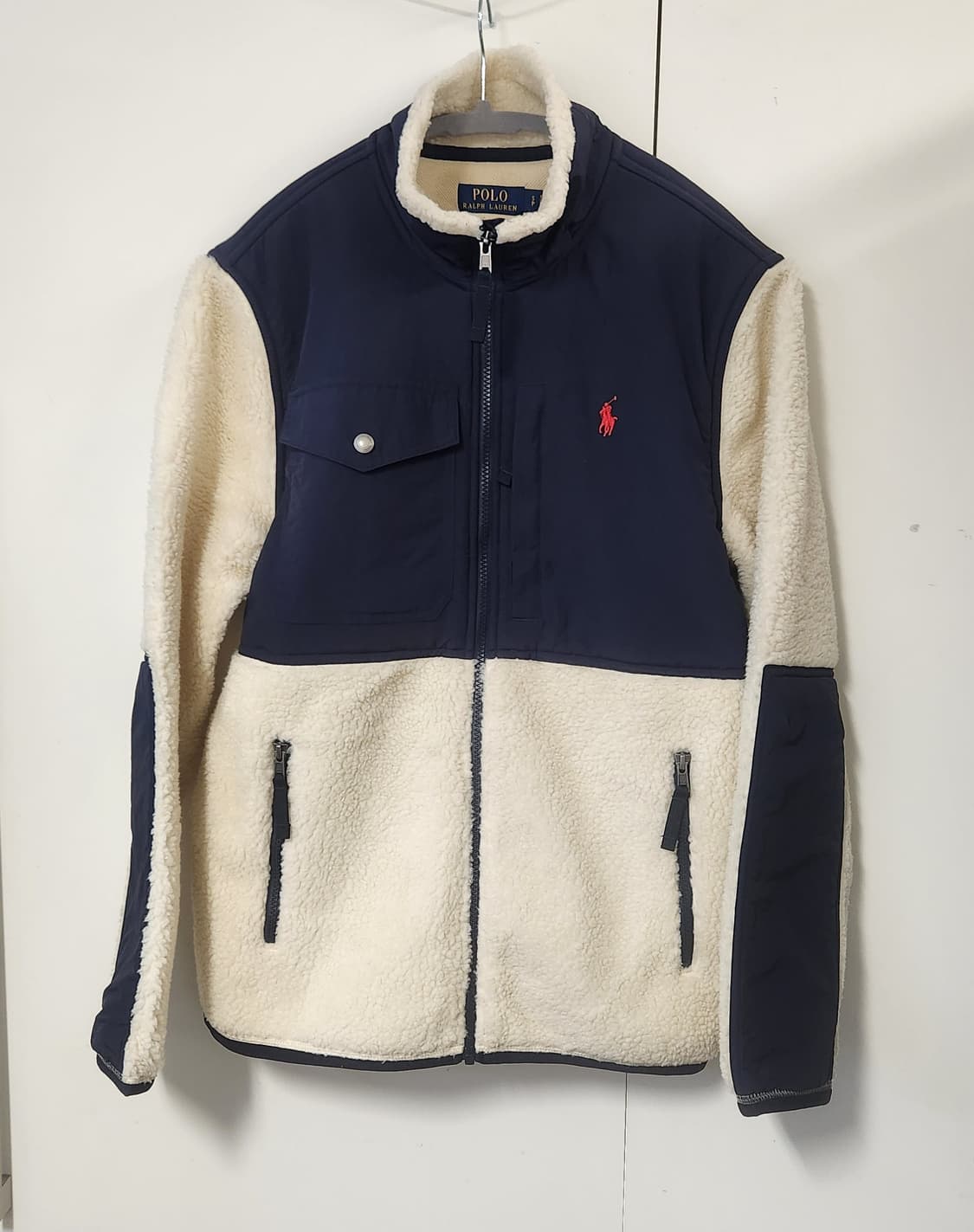 폴로랄프로렌 신형 바람막이 하이브리드 자켓 크림  후리스 S (95추천) 상품이미지3