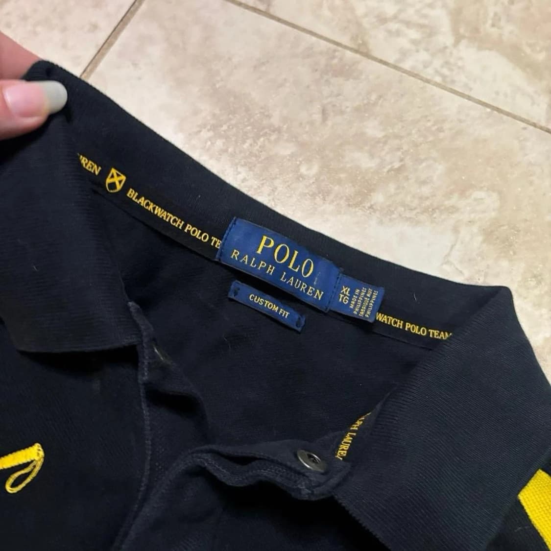 대장급 폴로 랄프로렌 빅포니 치프키프 블랙워치 폴로 팀 카라티 블랙 상품이미지4