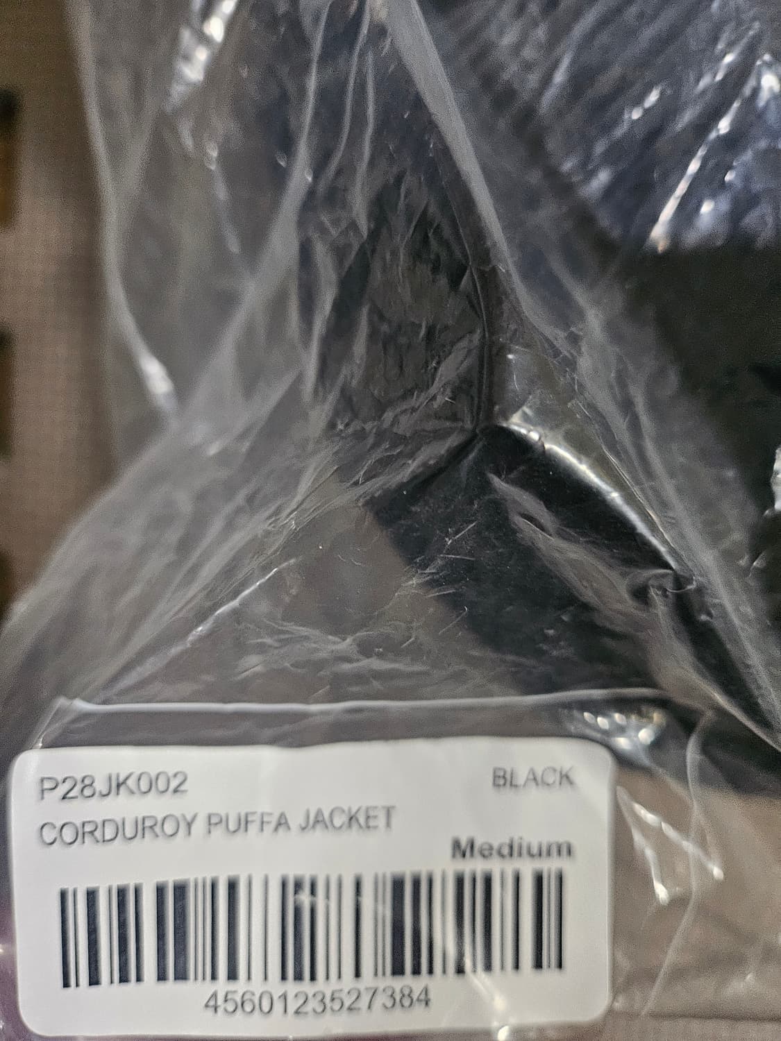 [M]팔라스 코듀로이 퍼퍼 자켓블랙 상품이미지5