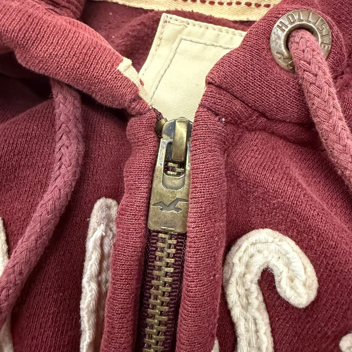 홀리스터 버건디 후드집업  상품이미지8