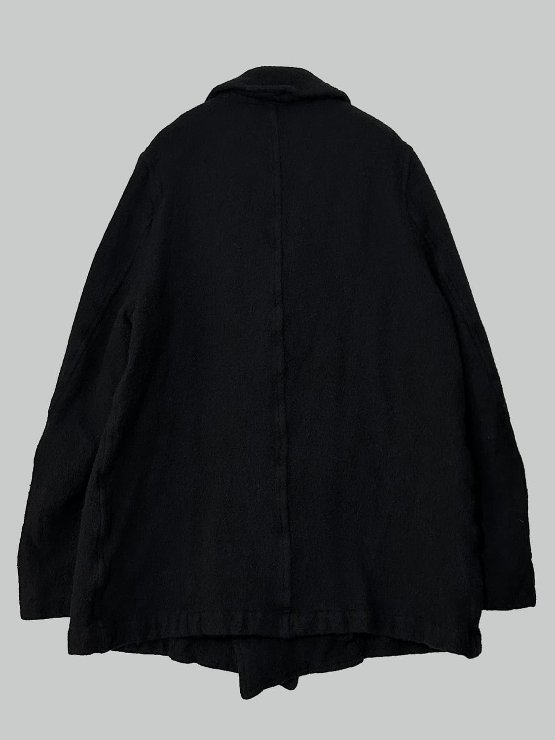 꼼데가르송 셔츠 축융 울 피코트 블랙 상품이미지6