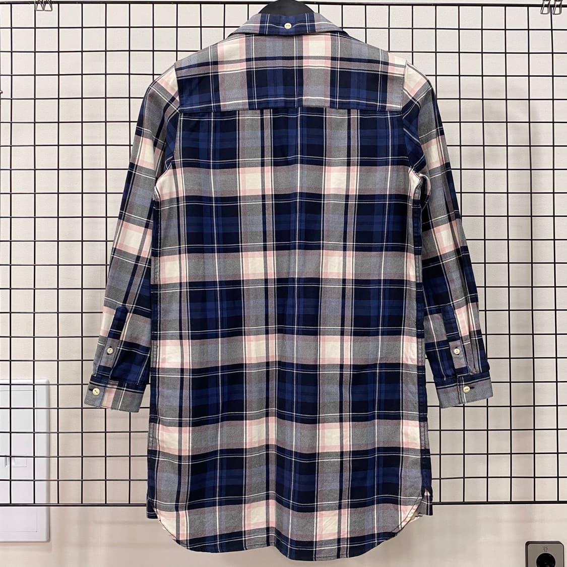 라코스테 라이브 체크 아노락 셔츠 원피스 상품이미지2