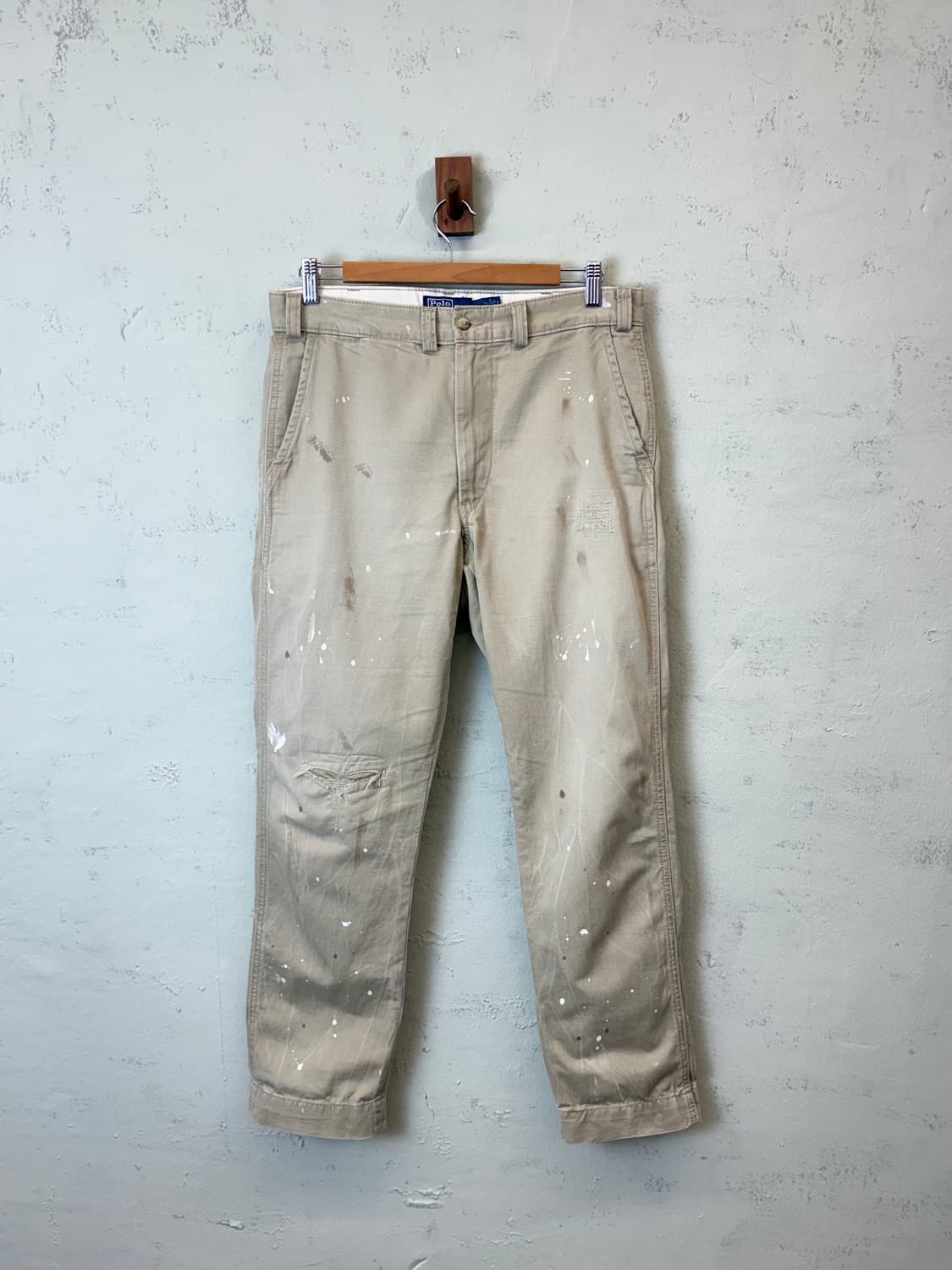 폴로랄프로렌 큐알라벨 디스트레드 헤리티지 치노팬츠 상품이미지1