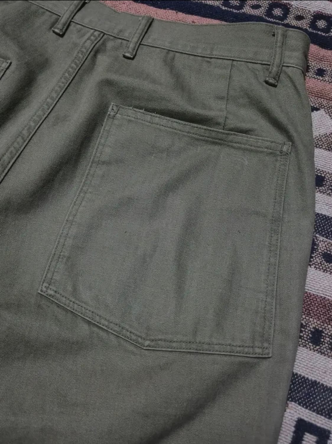 [2]피그벨 HBT 밀 트라우저 올리브 상품이미지7