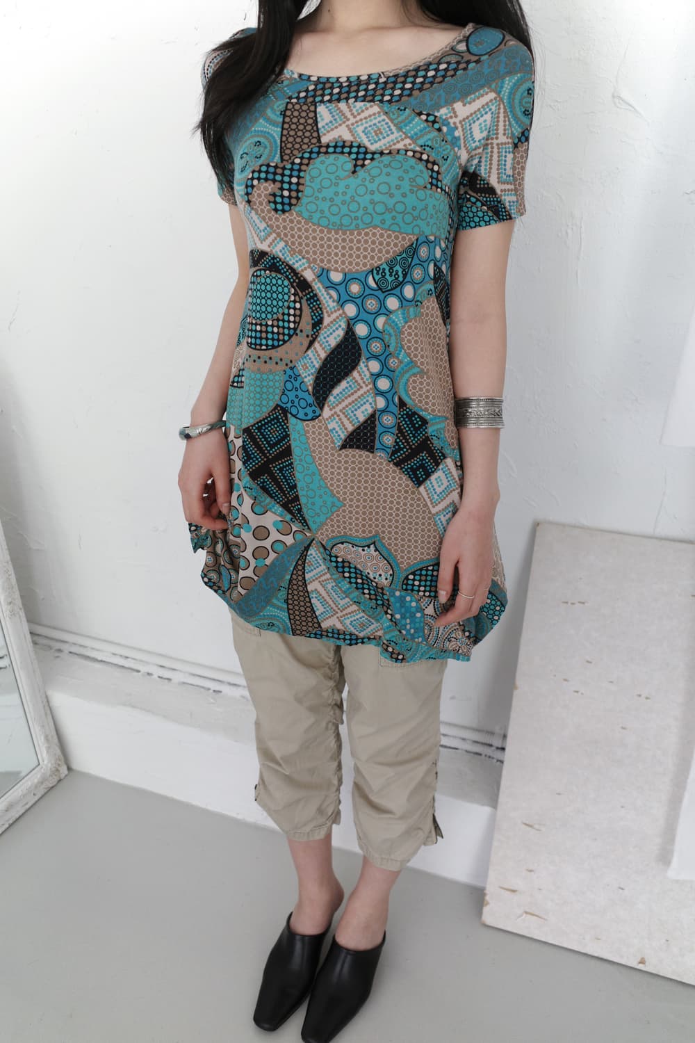 corso rosso) ethnic flared half T  상품이미지4