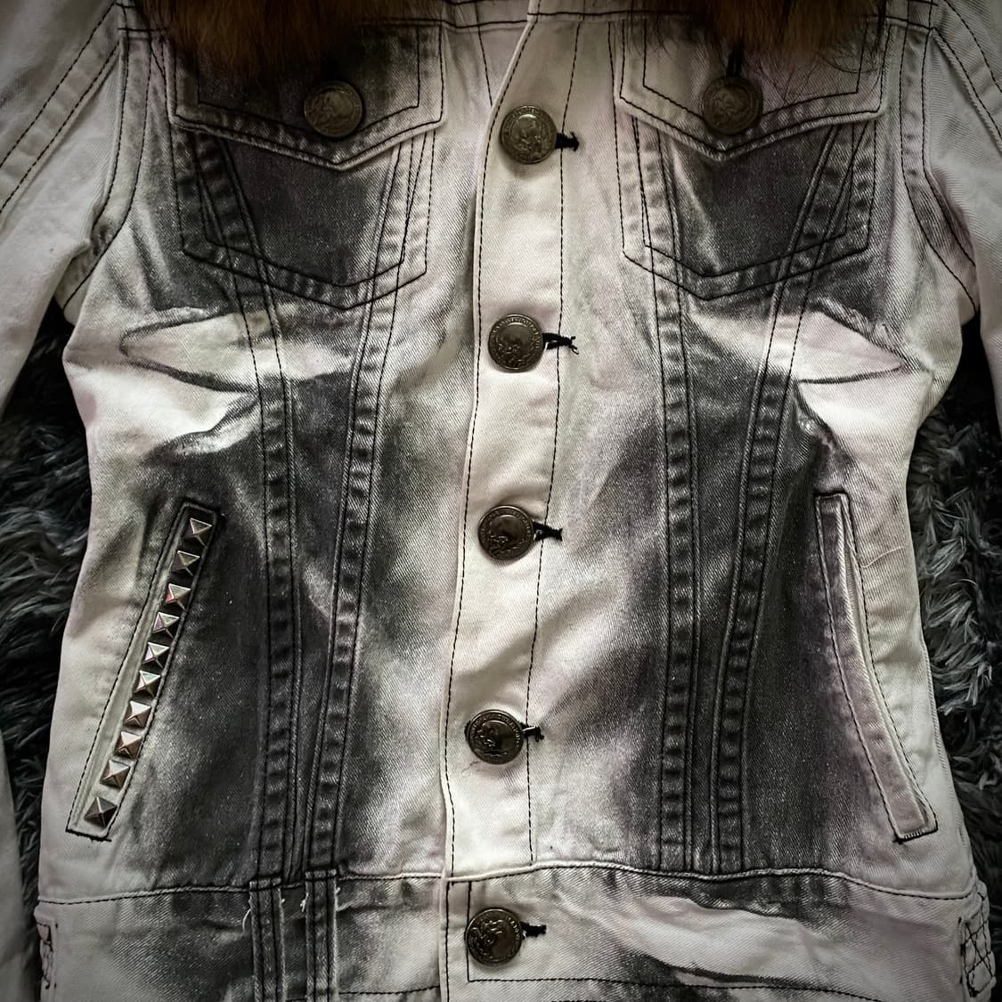 Xfrm skull fur jacket 상품이미지2