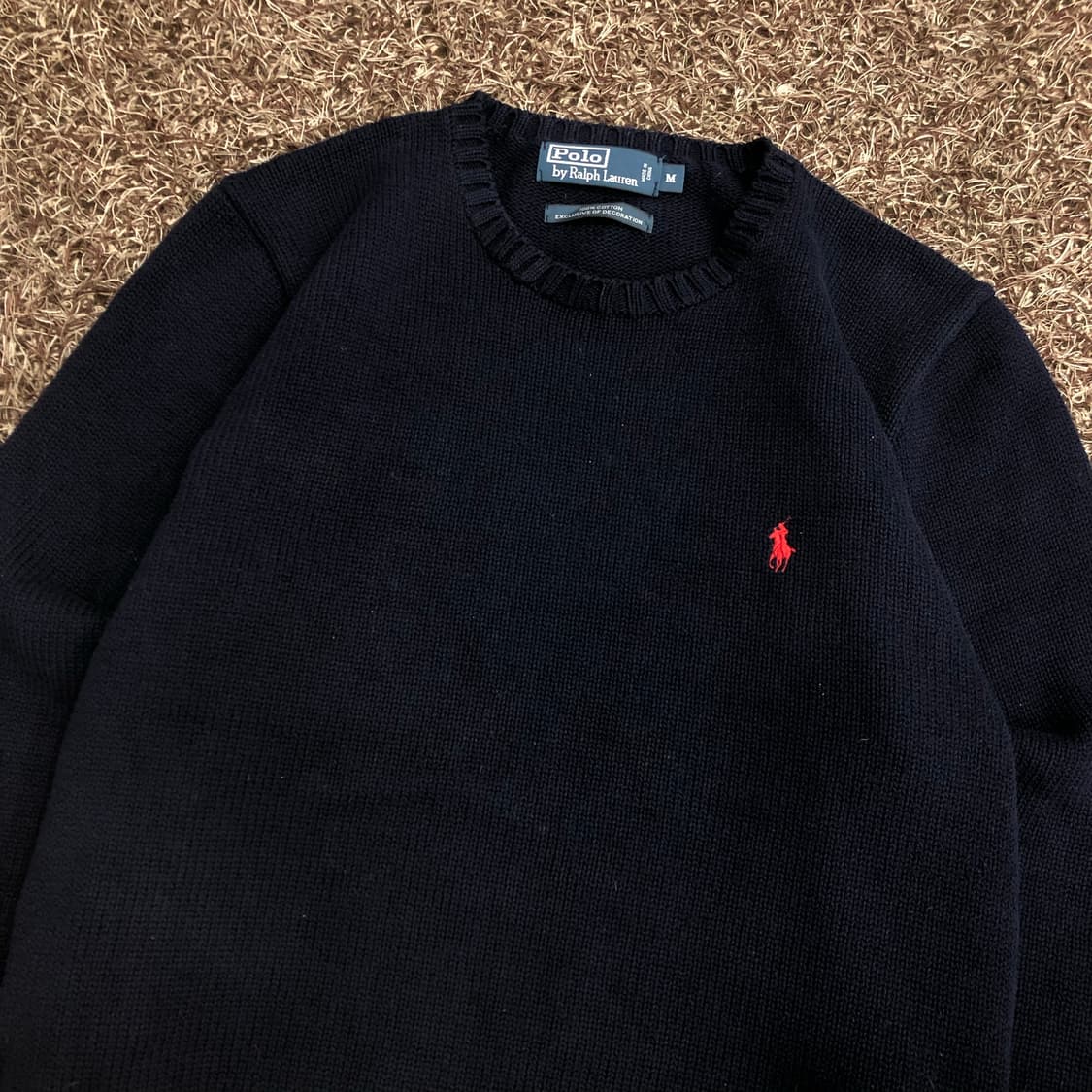 폴로 랄프로렌 네이비 코튼 니트 상품이미지3