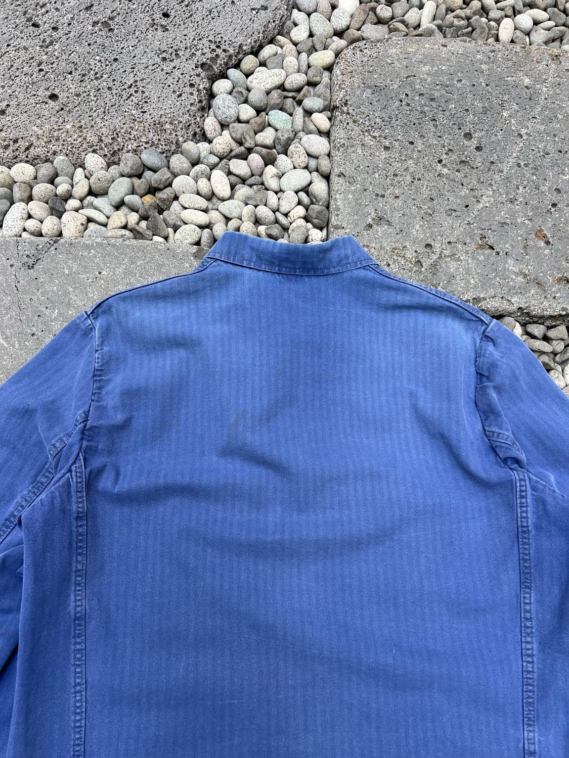 FADED WASHING BLUE "HBT" 헤링본트윌코튼 프렌치워크자켓 상품이미지10
