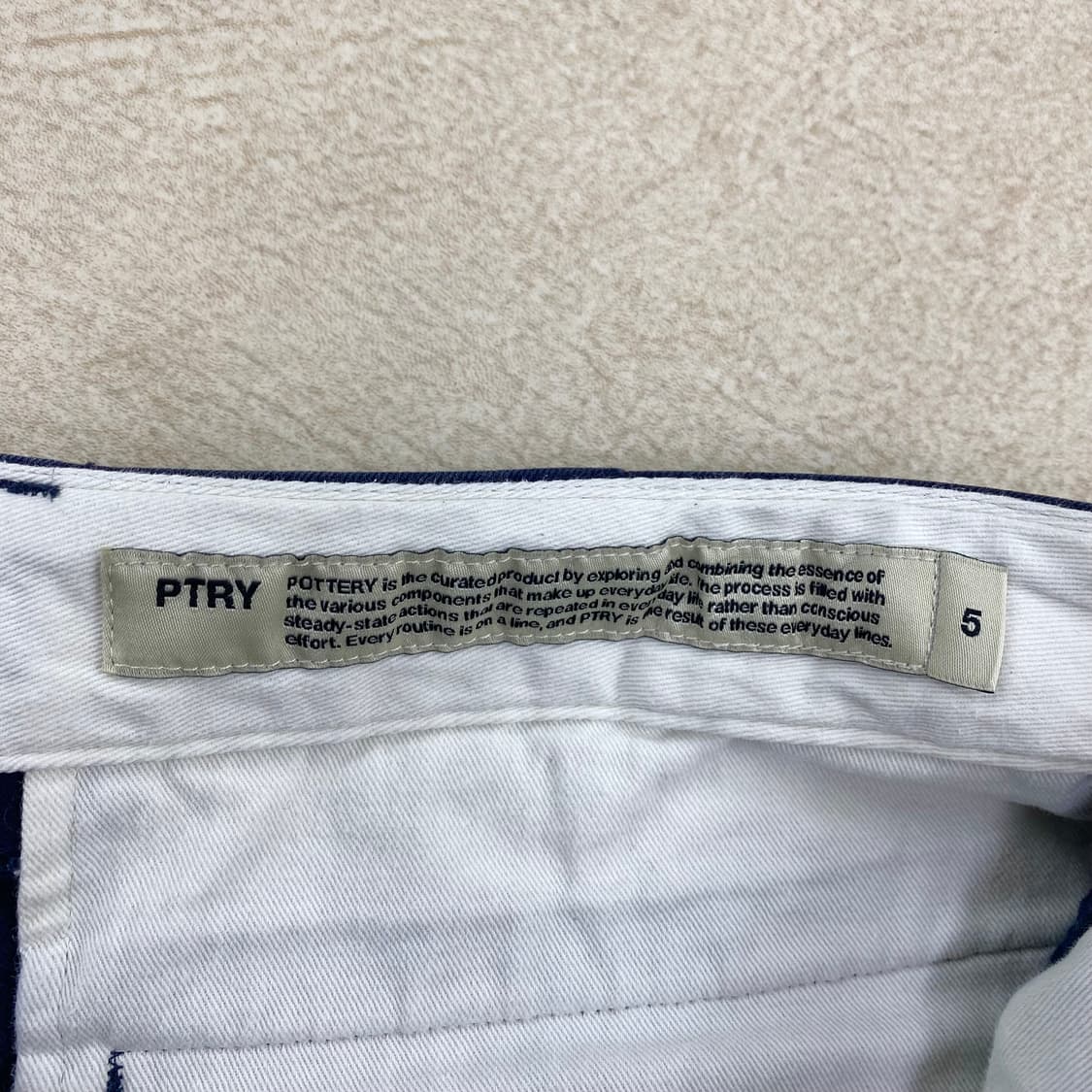 포터리 네이비 코튼 치노 팬츠 (34) 상품이미지7