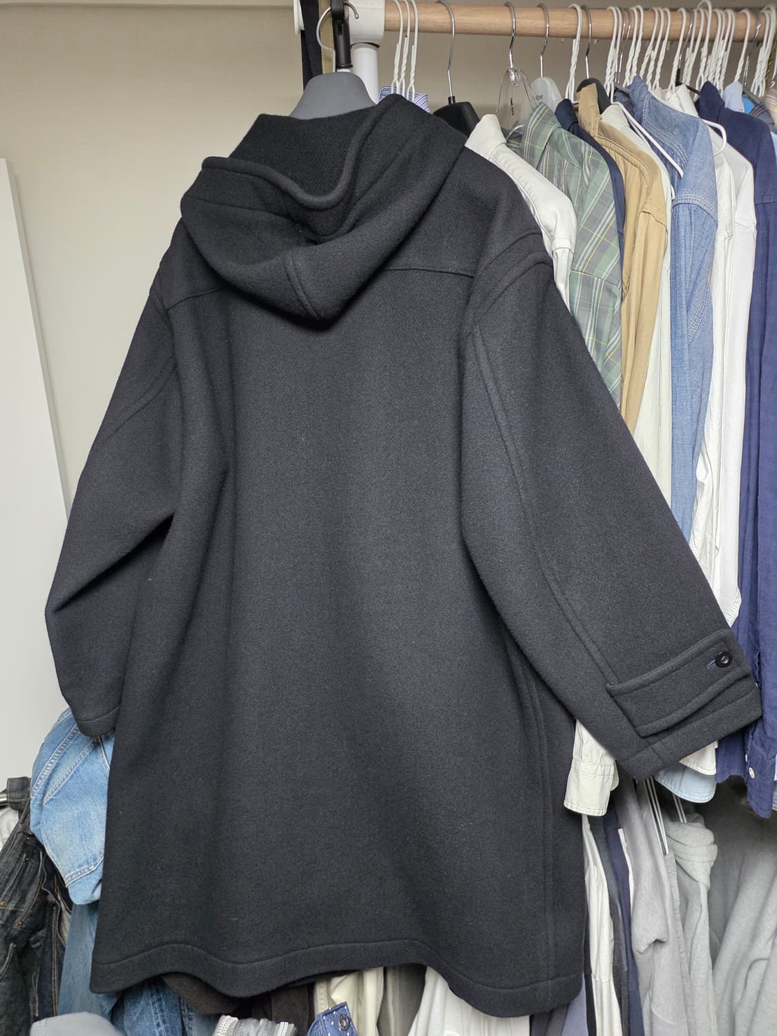 캡틴선샤인 캐시미어 울 블랙 더플 코트 38사이즈 상품이미지2