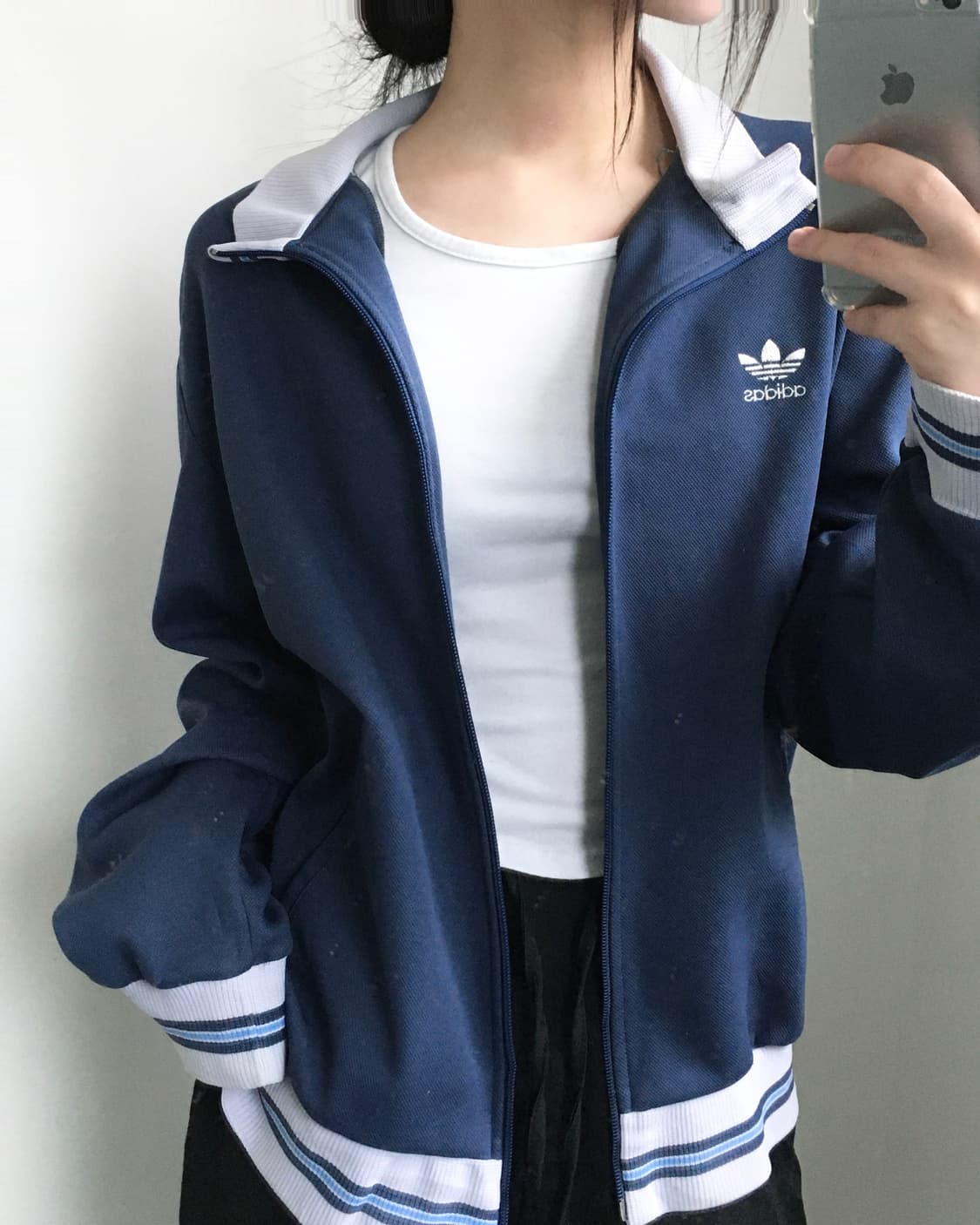 Adidas 올드아디다스 70-80s 스톤블루 서독제 트랙탑 상품이미지2