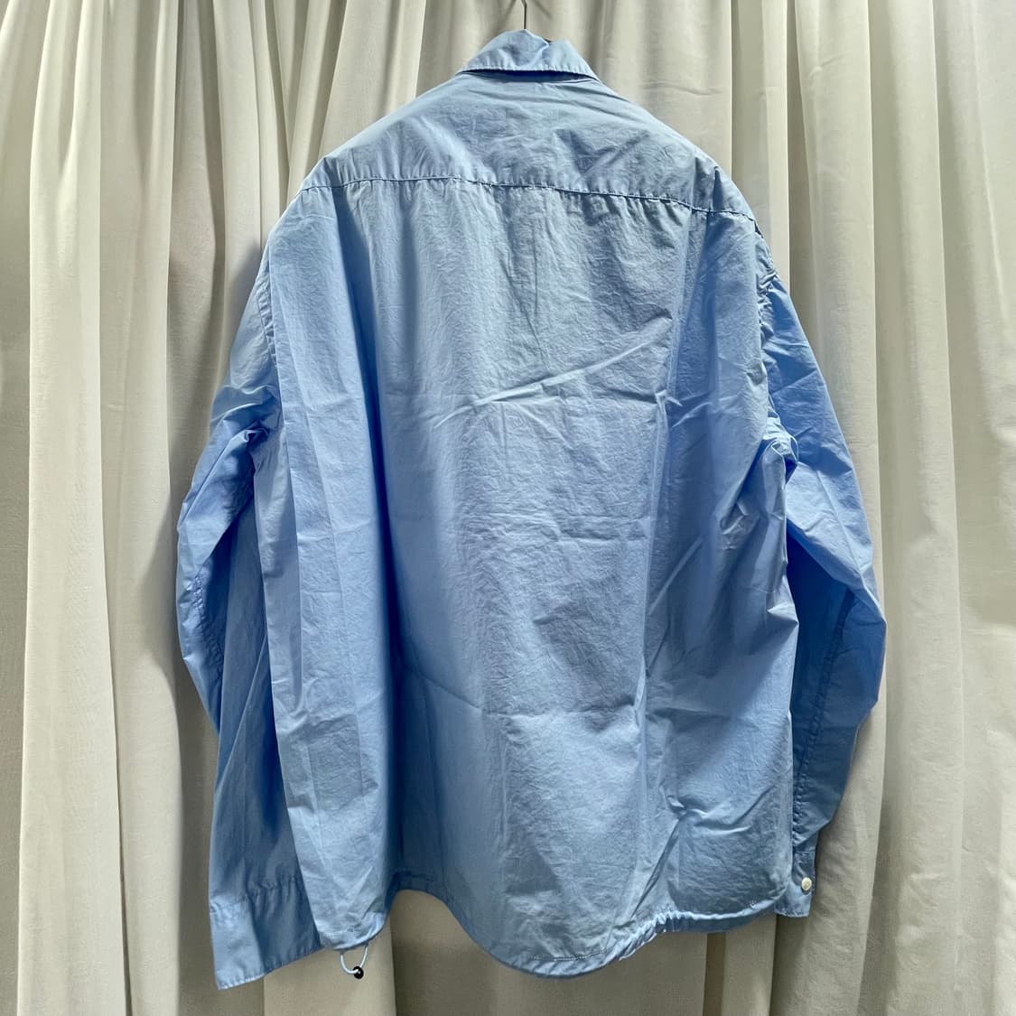 언어펙티드/ 드로스트링 셔츠 스카이블루/ M 상품이미지8