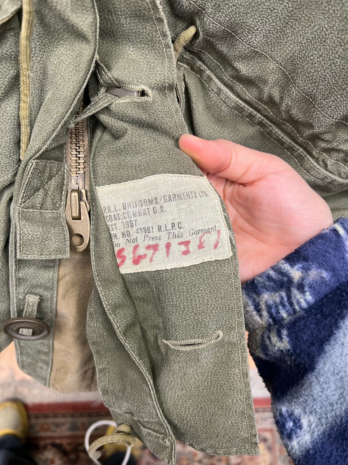 Vintage Polo Ralph Lauren Military Jacke 상품이미지4