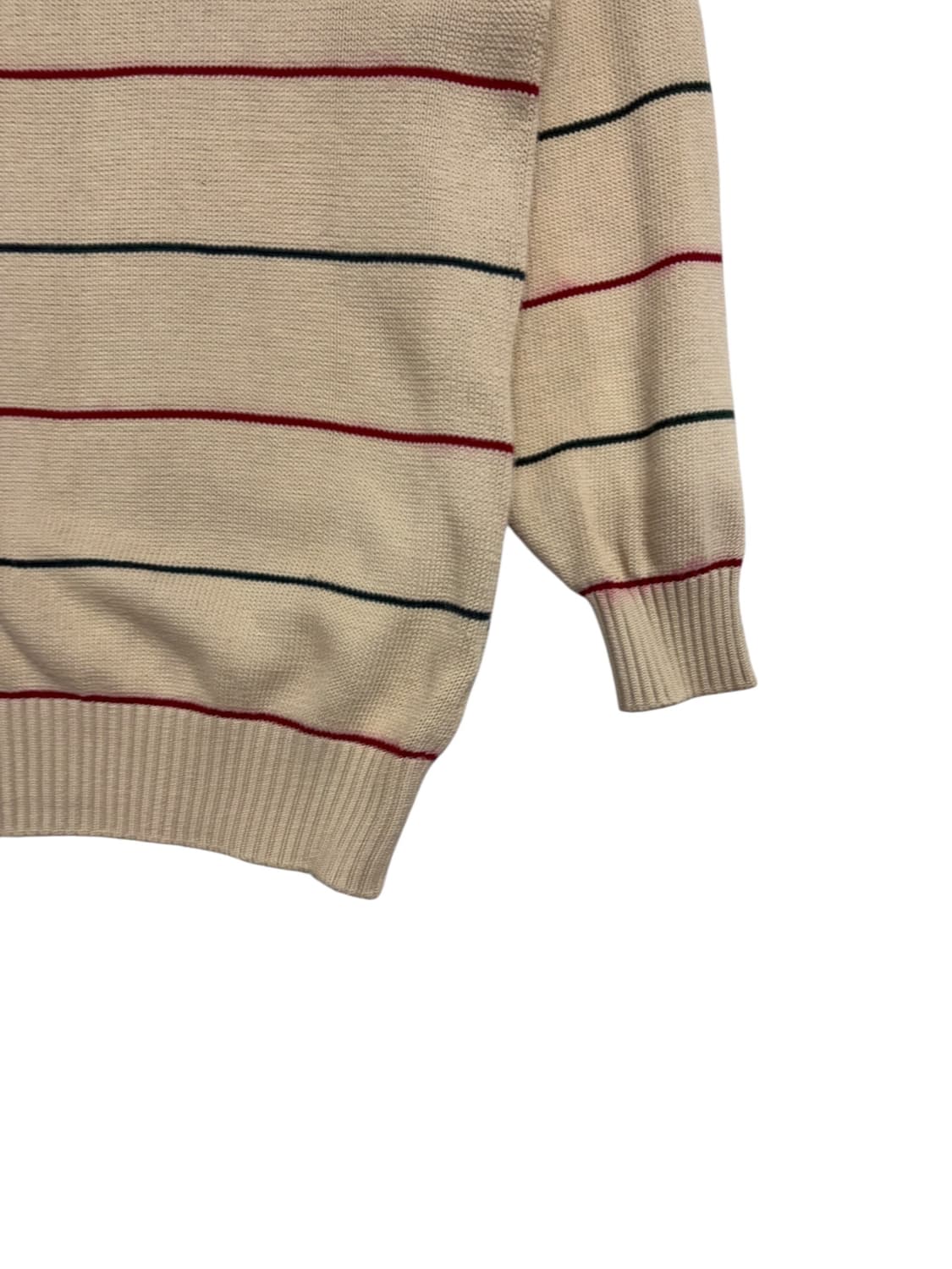 라코스테 스트라이프 니트 베이지 상품이미지3