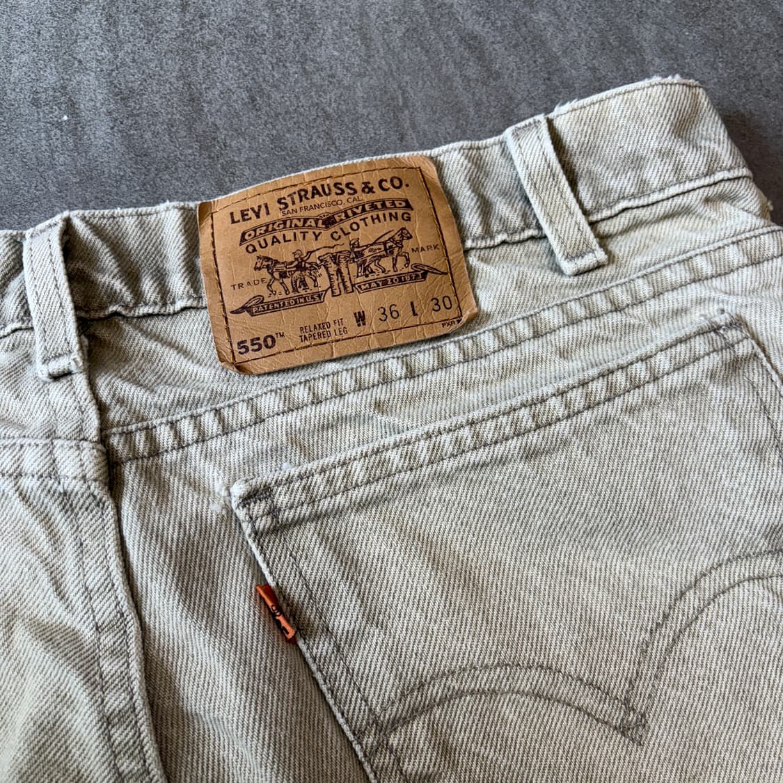 90s Levis 550 orange tap denim pants  상품이미지8