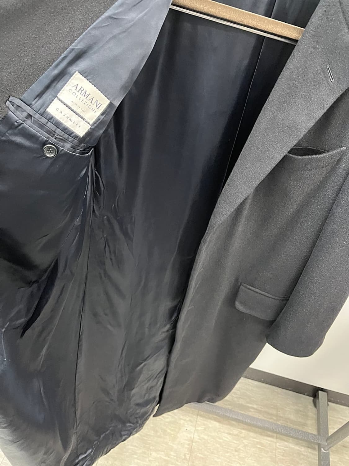 105) 알마니꼴레지오니 이태리 캐시미어100% 롱코트  상품이미지6