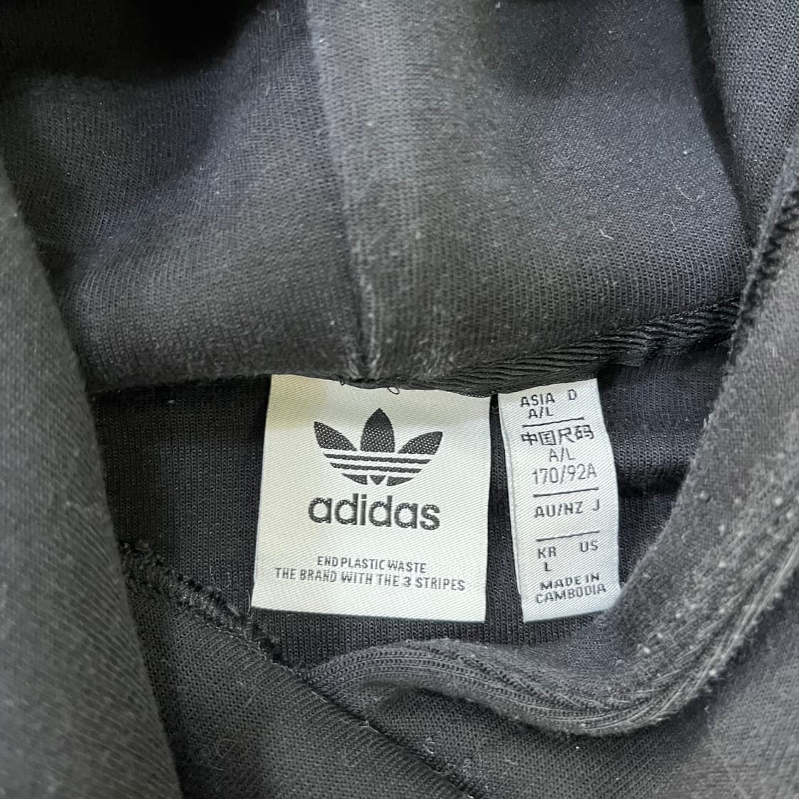 L 아디다스 여성 크롭 후드티 0324M 상품이미지2