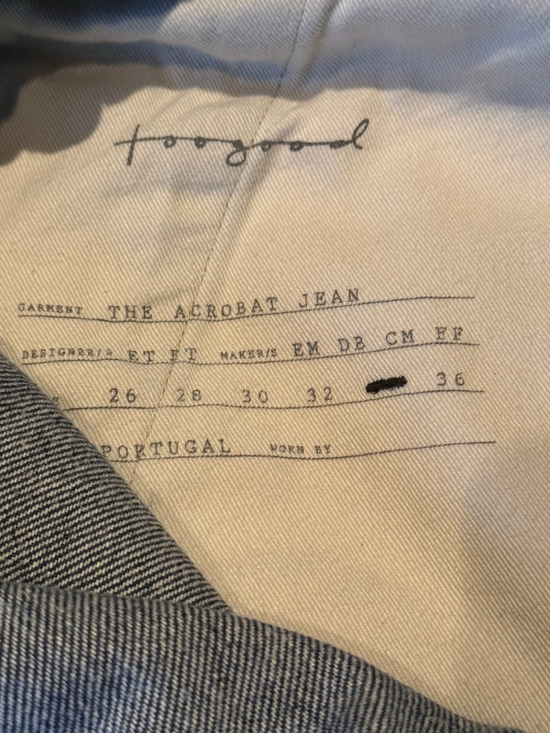 TOOGOOD The Acrobat Jean (34) 상품이미지3