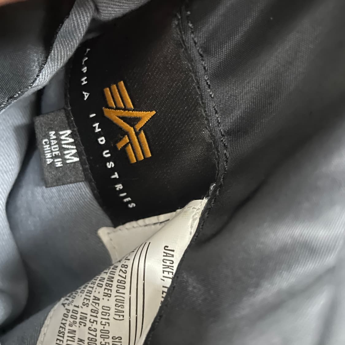 알파인더스트리 ma-1 항공 자켓 블랙 M 상품이미지4