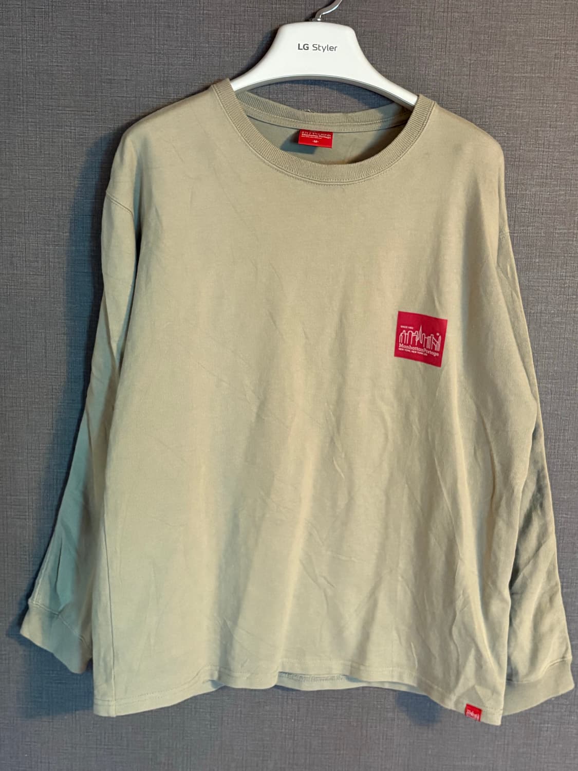 맨하탄포티지 긴팔 티셔츠 M 베이지 상품이미지1