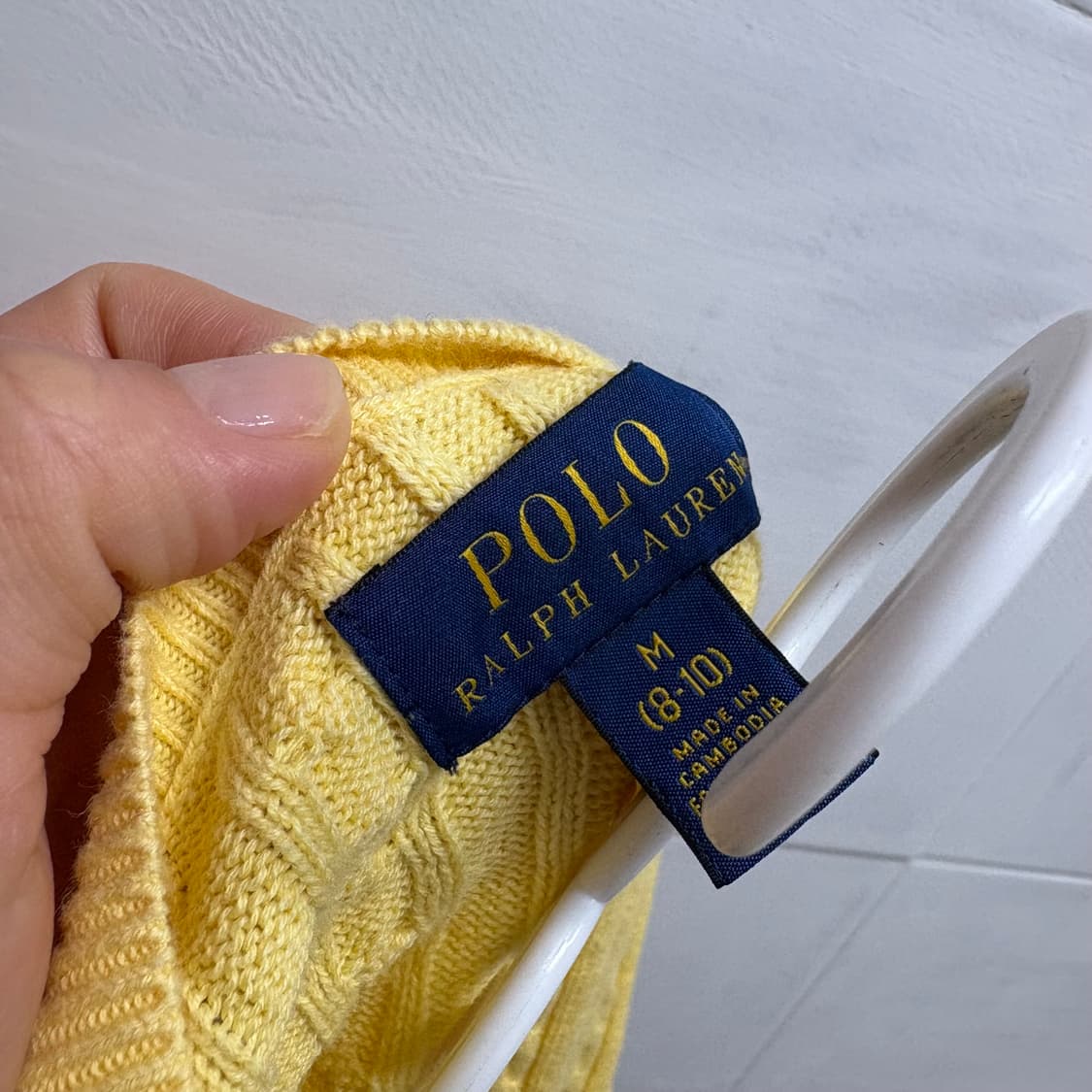 POLO 폴로 꽈배기 니트 가디건 키즈 M(8-10세) 상품이미지2