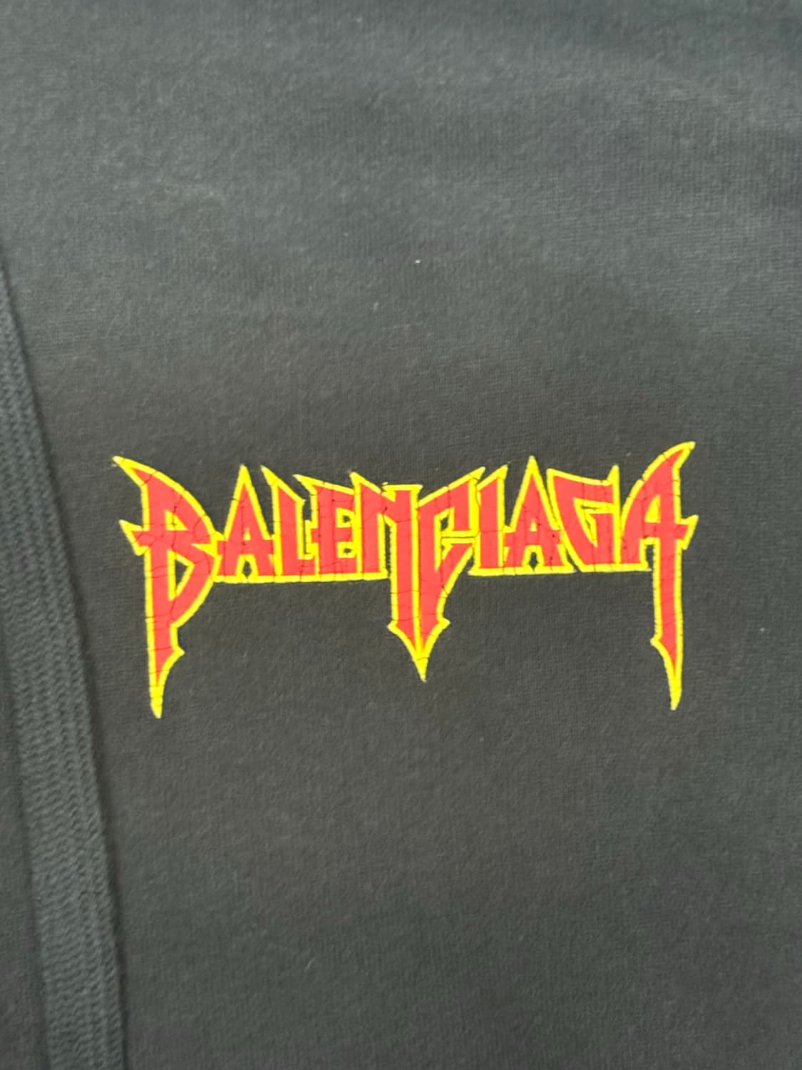 발렌시아가 메탈로고 후드집업 스몰핏 상품이미지5