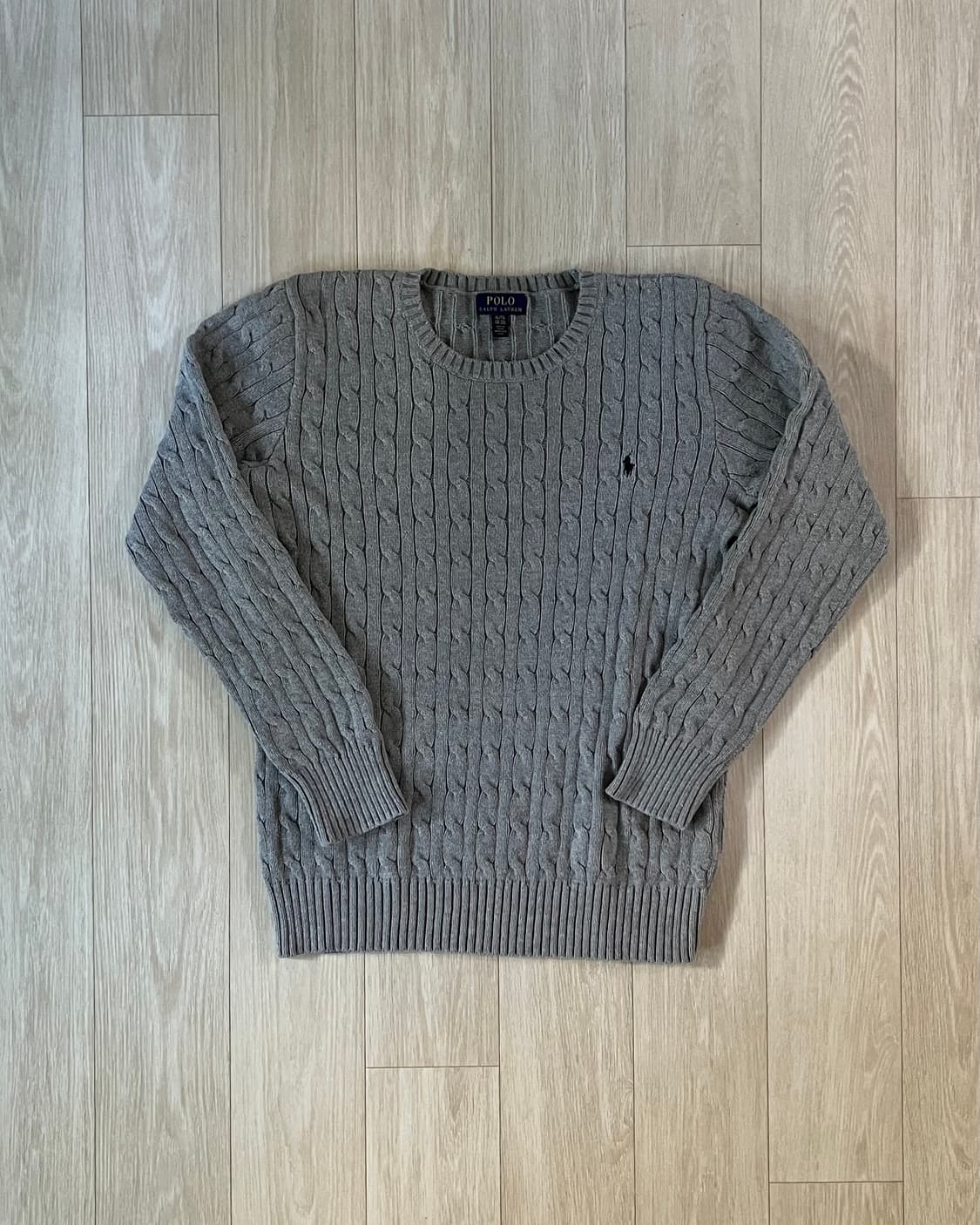 폴로 랄프로렌 그레이 코튼 니트 상품이미지1